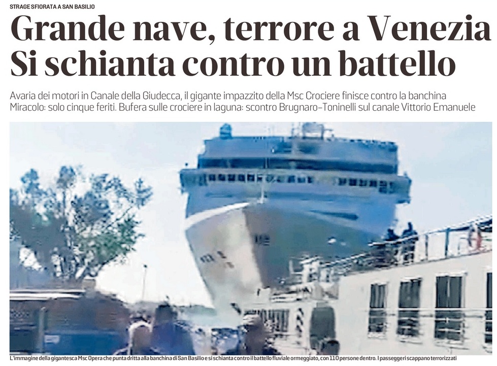 L’incidente Della Nave Da Crociera